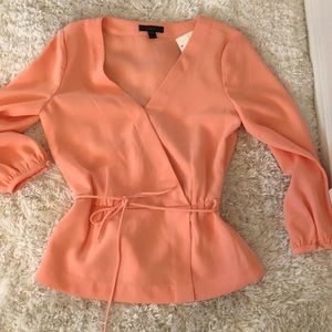 J crew 00P tie waist blouse
